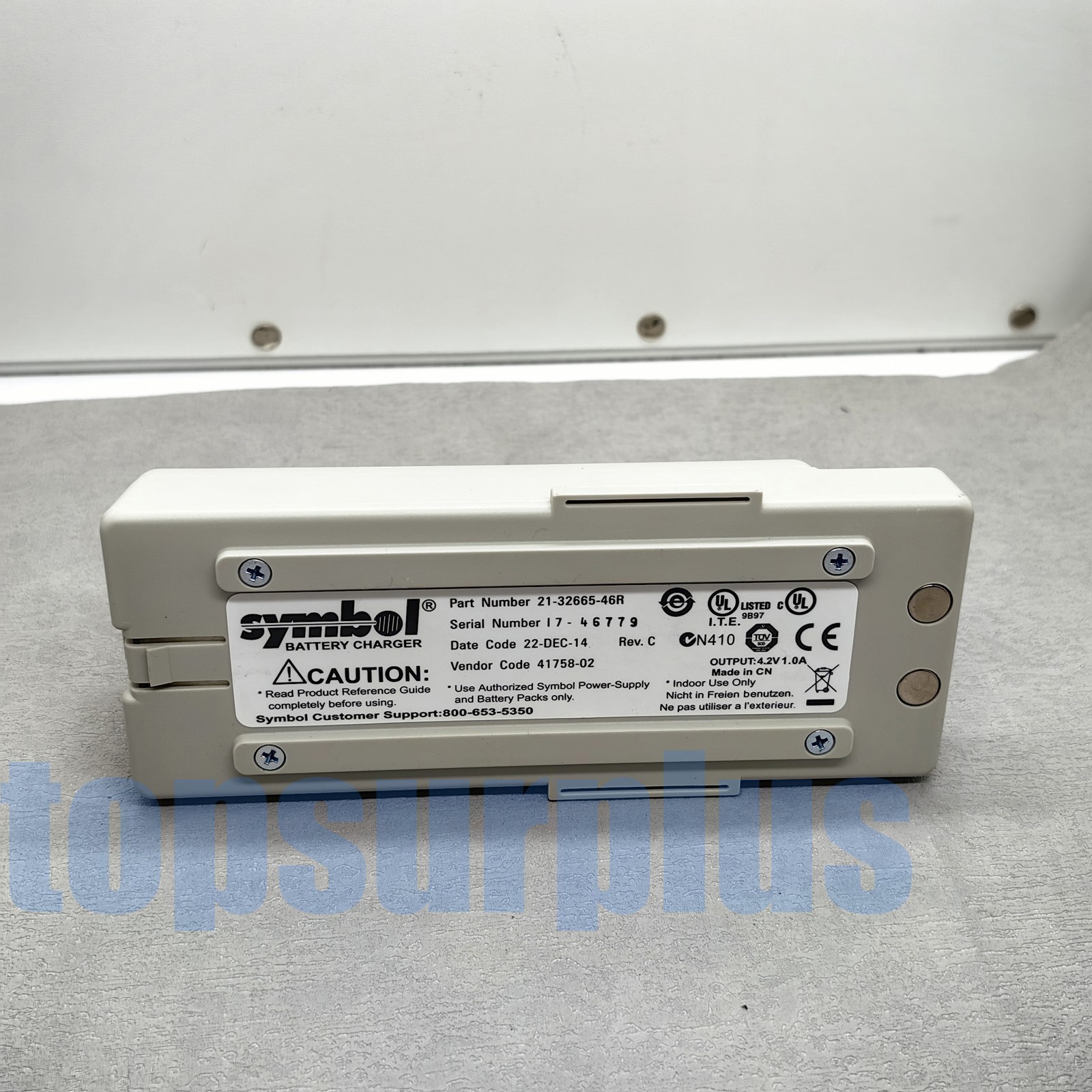 Symbol 21-32665-46R Battery Charger Adapter