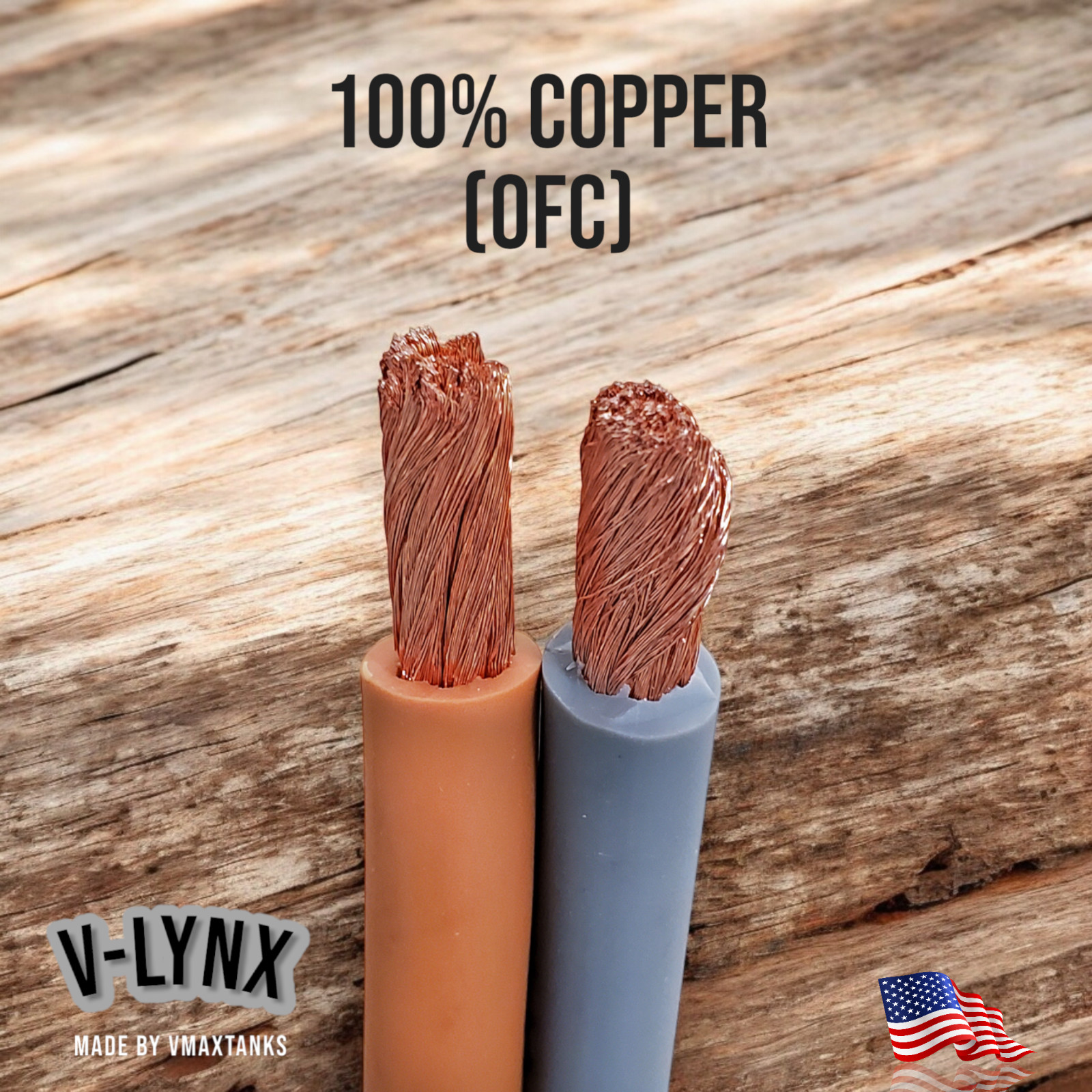Pair of 4 Gauge Super Flexible AWG 100%OFC Copper 4ga Wire Battery Cables Marine
