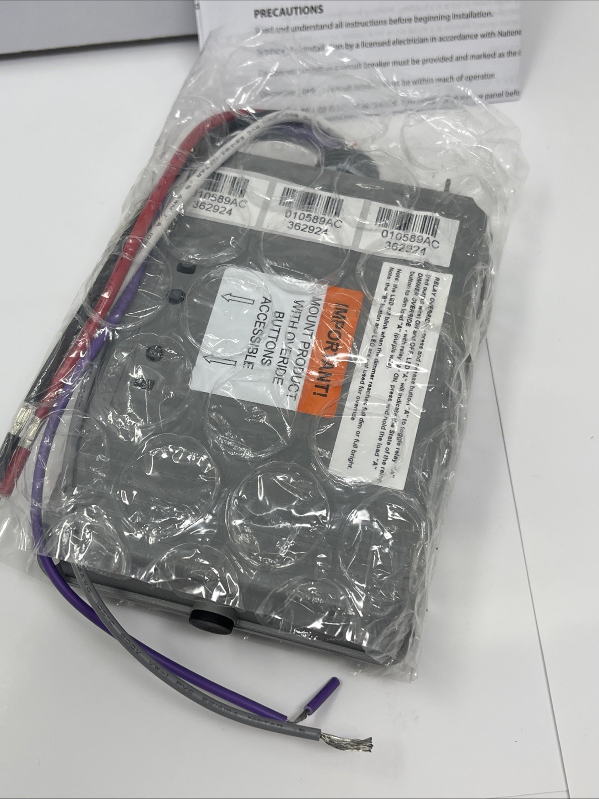Hubbell NX Lighting Controls Room Controller NXRCFX2-1RD-UNV