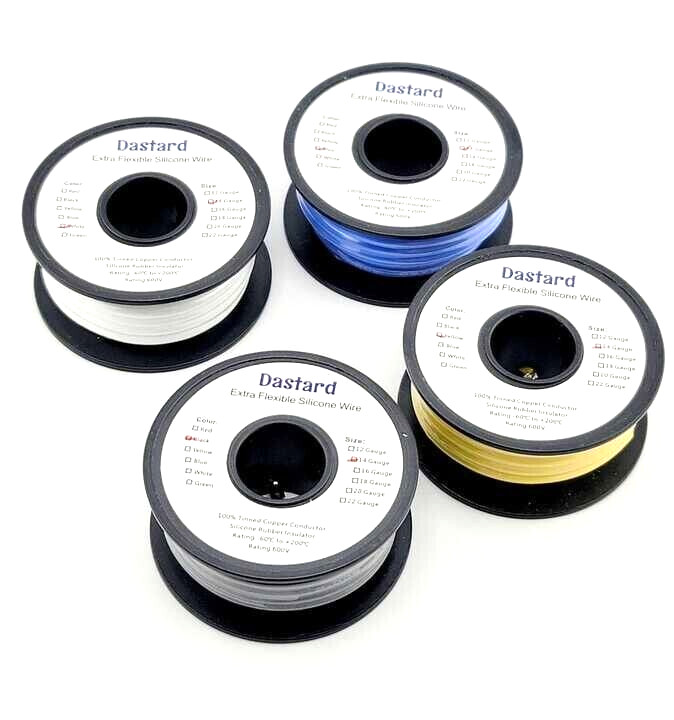 New! 4 Pk. Dastard 14 AWG 60 Ft. Silicone 14 Gauge Stranded Copper Wire (B22)