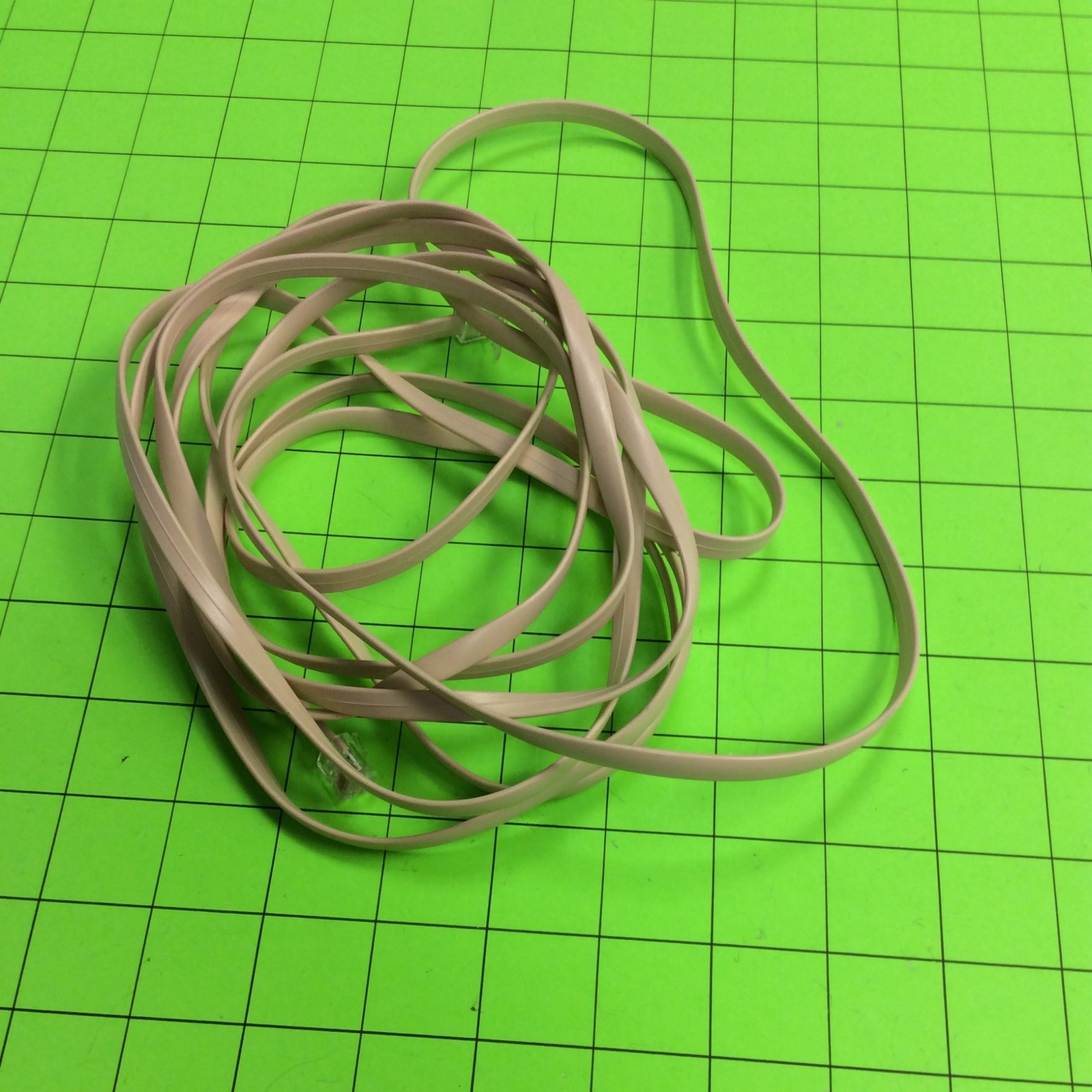 12FT Flat 6 Wire Cord Gray Cable Cord