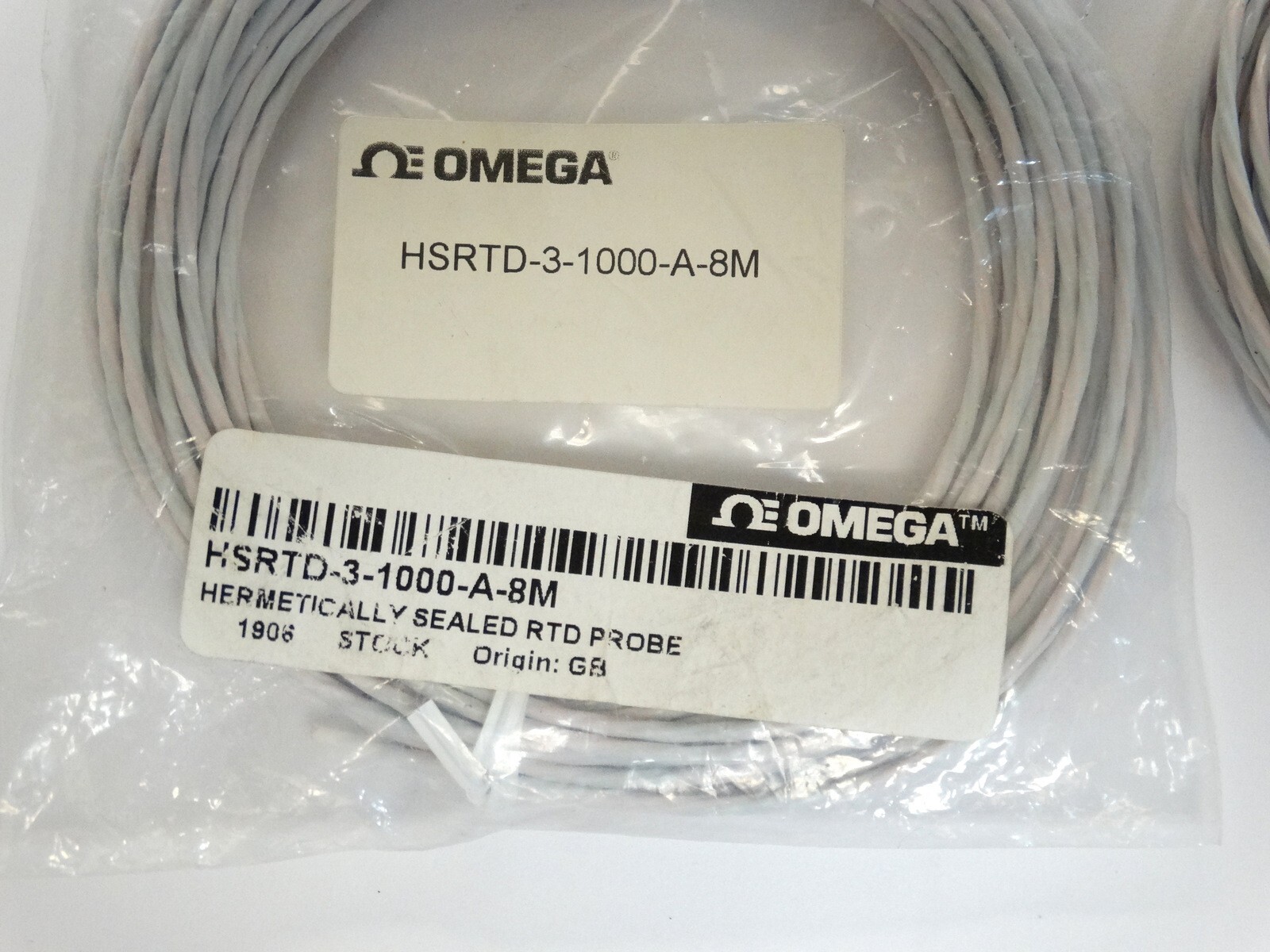 OMEGA Engineering HSRTD-3-1000-A-8M Hermetically Sealed RTD PROBE Wire 1906