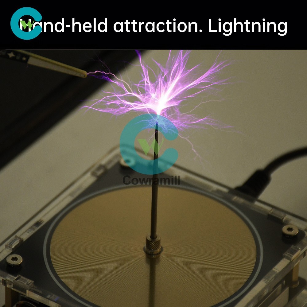 AC110-220V Dual Mode Bluetooth Music Tesla Coil Artificial Lightning Touchable
