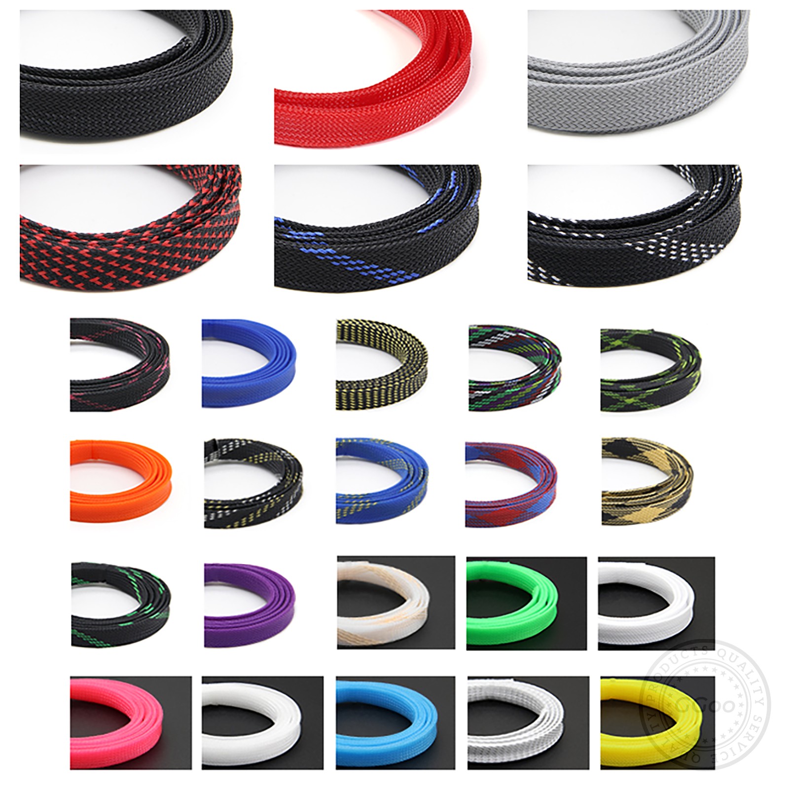 1/2″ PET Expandable Wire Cable Sleeving Sheathing Braided Loom Tubing Harness