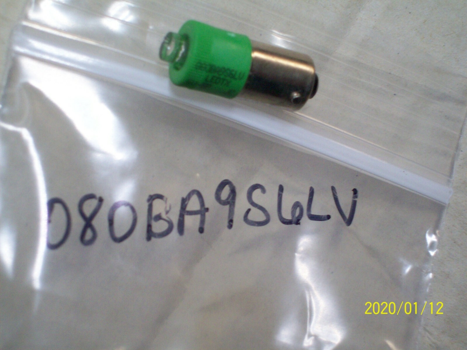 GENERAL ELECTRIC 080BA9S6LV LED BULB GREEN 6V