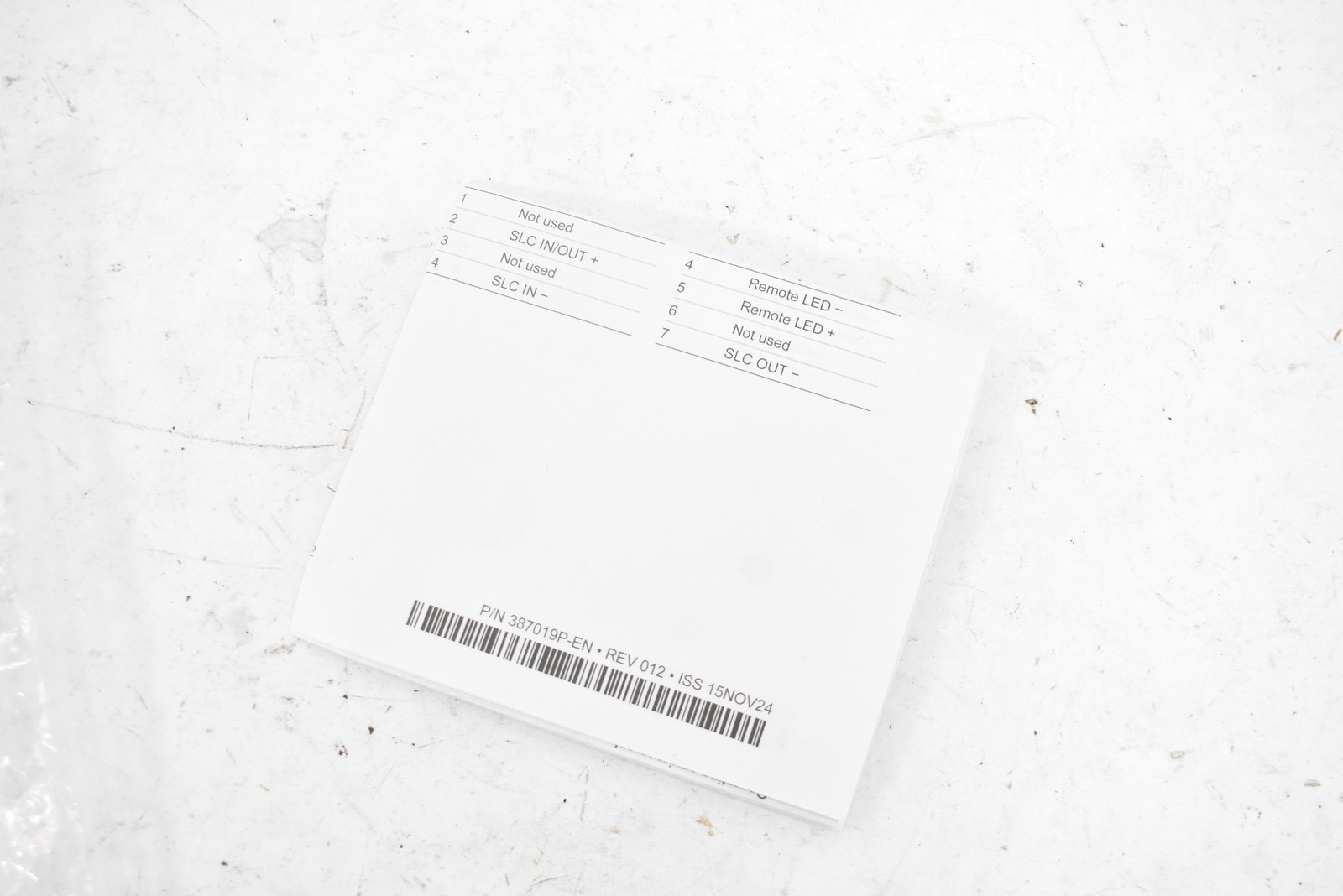 Edwards S853 SIGA-SB Circuit Board Smoke Detector Base White Made In China