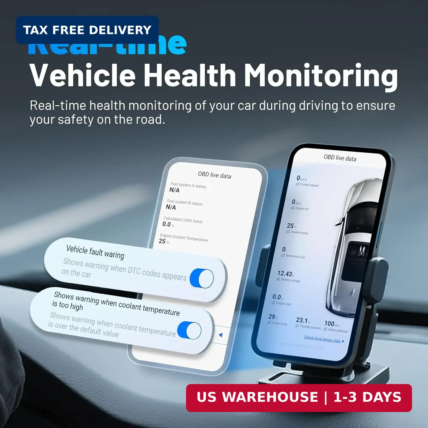 XTOOL AD20 Pro OBD2 Scanner Diagnostic Tool Wireless Car Code Reader for iPhone&