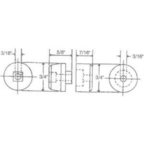PI-B-1-S 3/16inID CeramicInsulator 6Sets