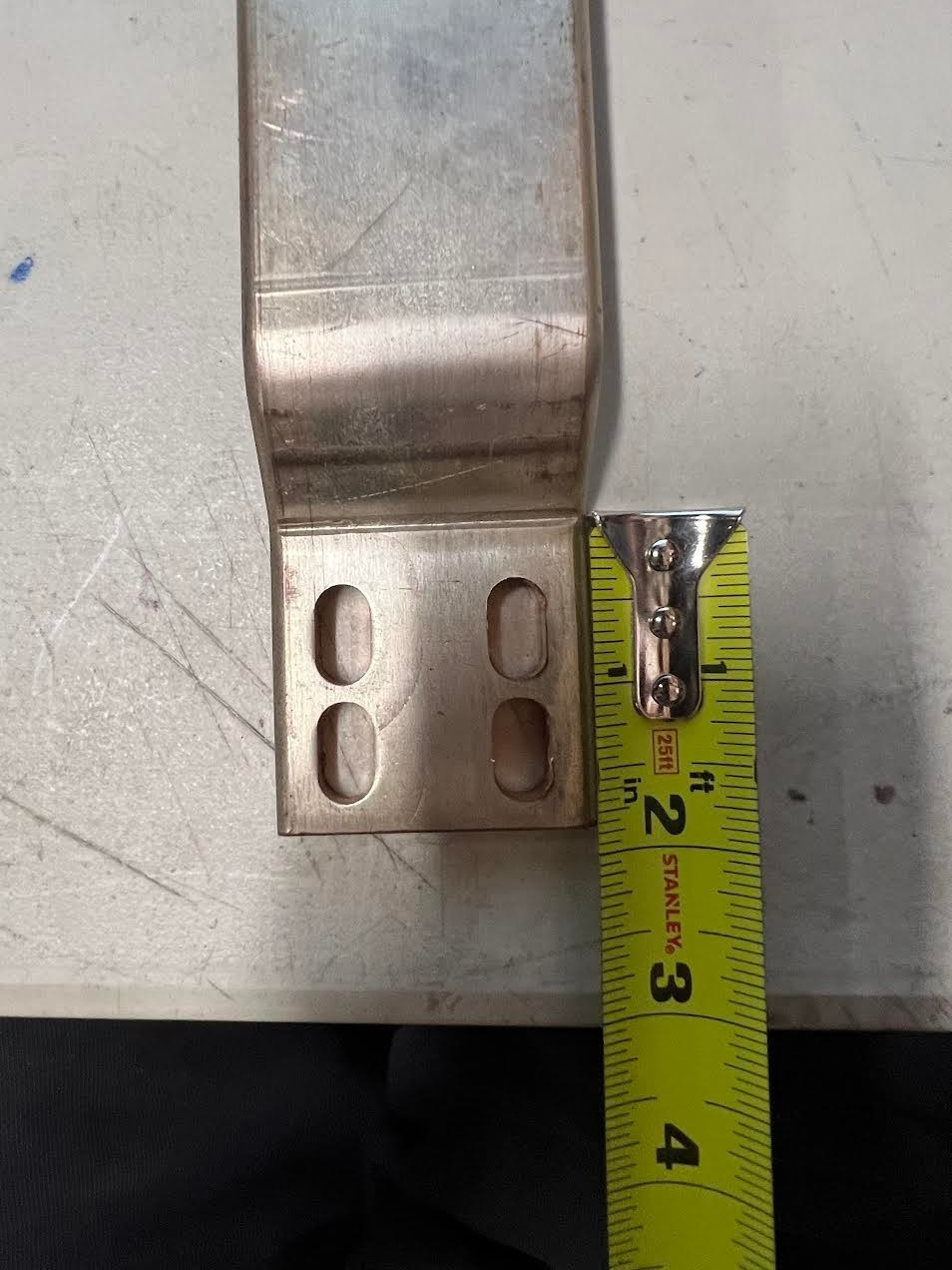 lot of 7 10″ busbar already bent and punched 4 oval holes each side see pictures