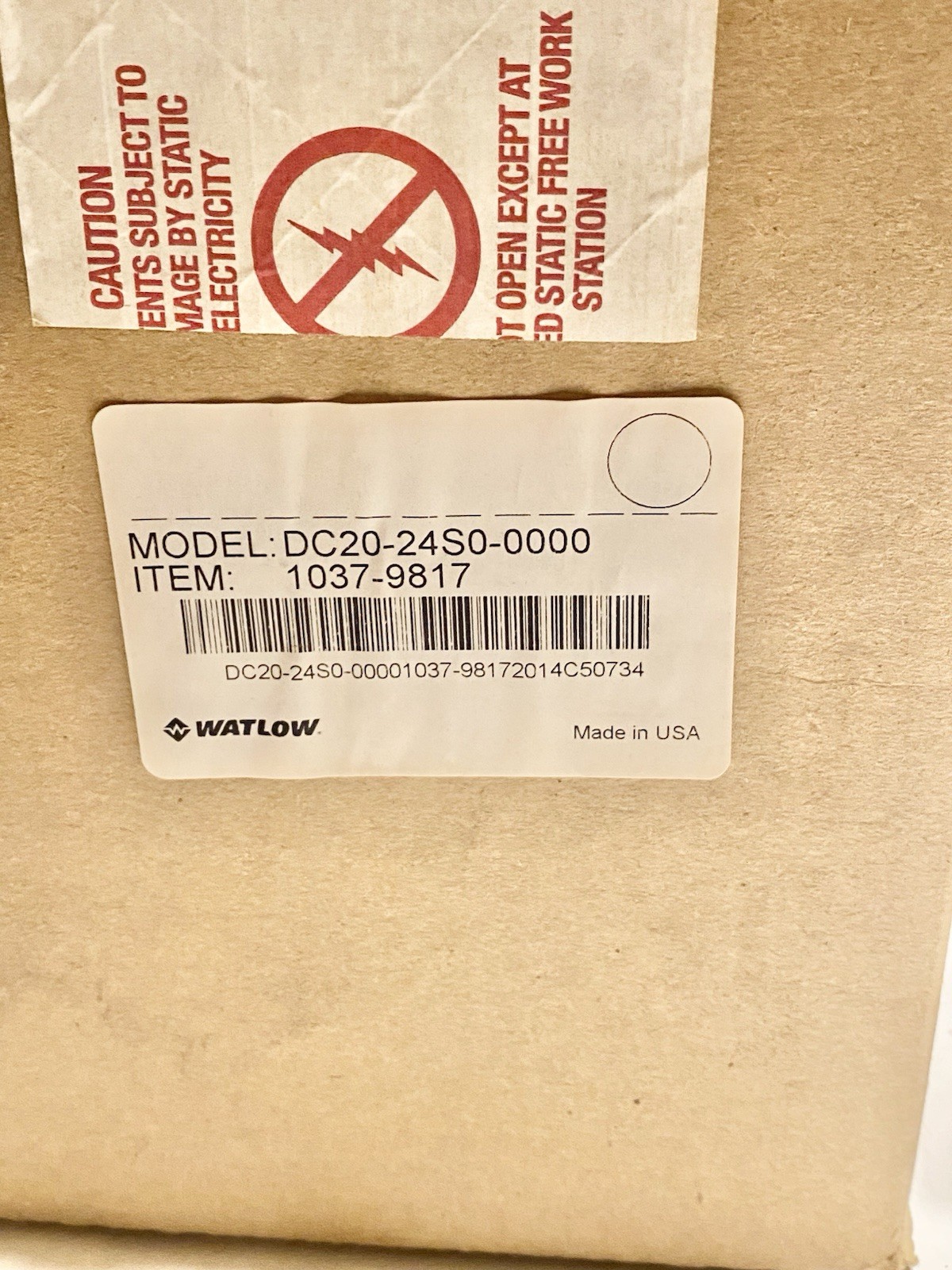 WATLOW DIN-A—MITE POWER CONTROLLER DC20-24S0-0000 / DC2024S00000 (0pen Box)