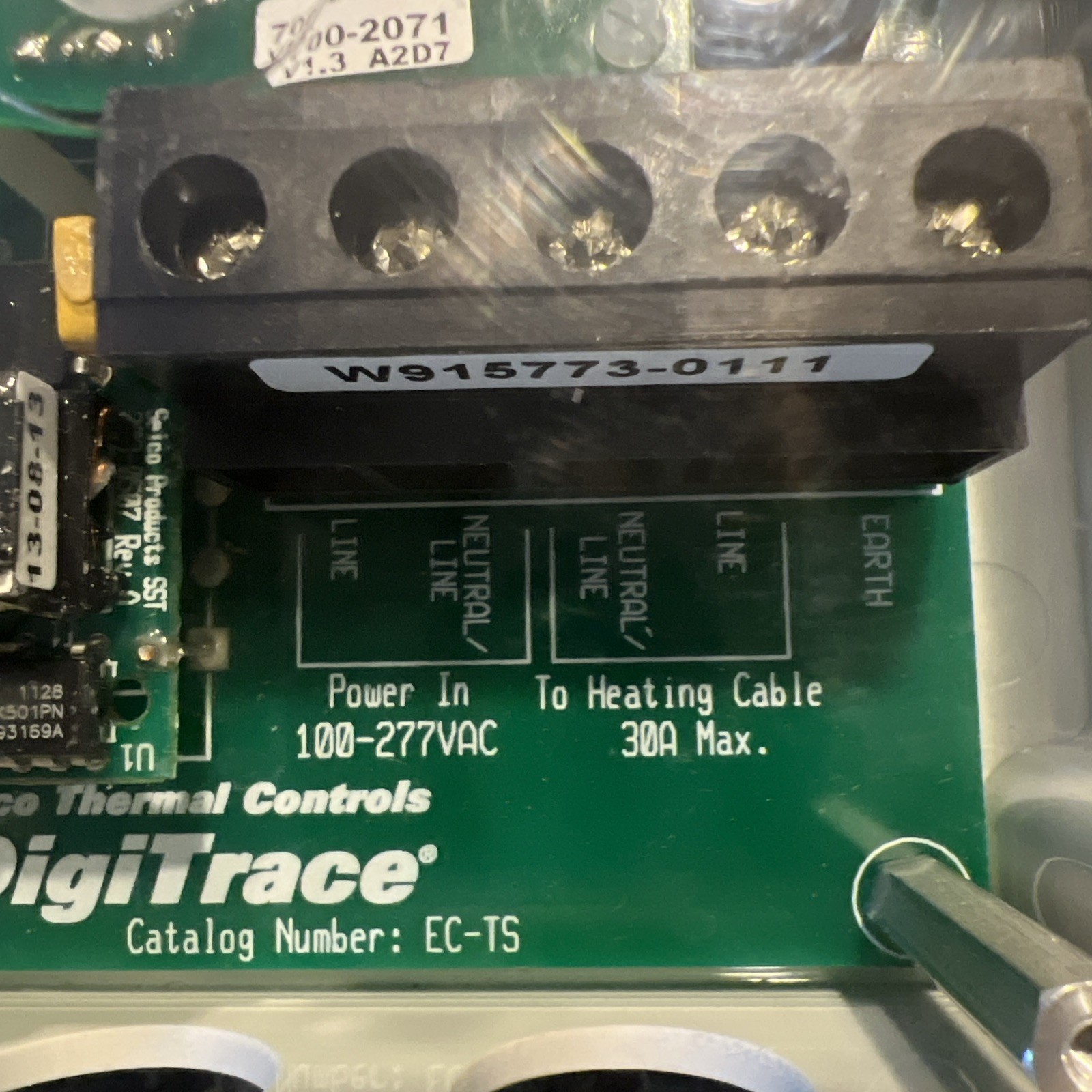 Pentair DigiTrace EC-TS Electronic Thermostat 30A @ 100-277 Vac 50/60 Hz