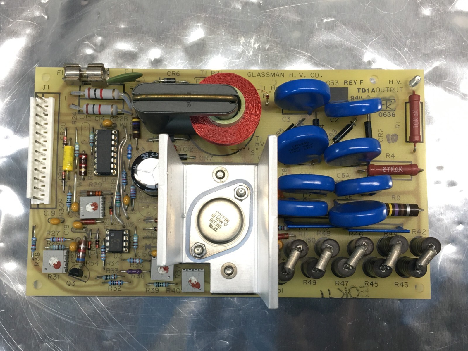 Glassman PCA1033 High Voltage Board, POWER SUPPLY, PCA 1022, AD-KA-HP/-9, 117908