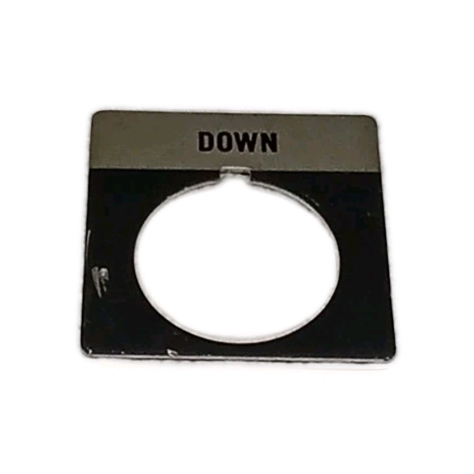 Unbranded Button Nameplate “DOWN”