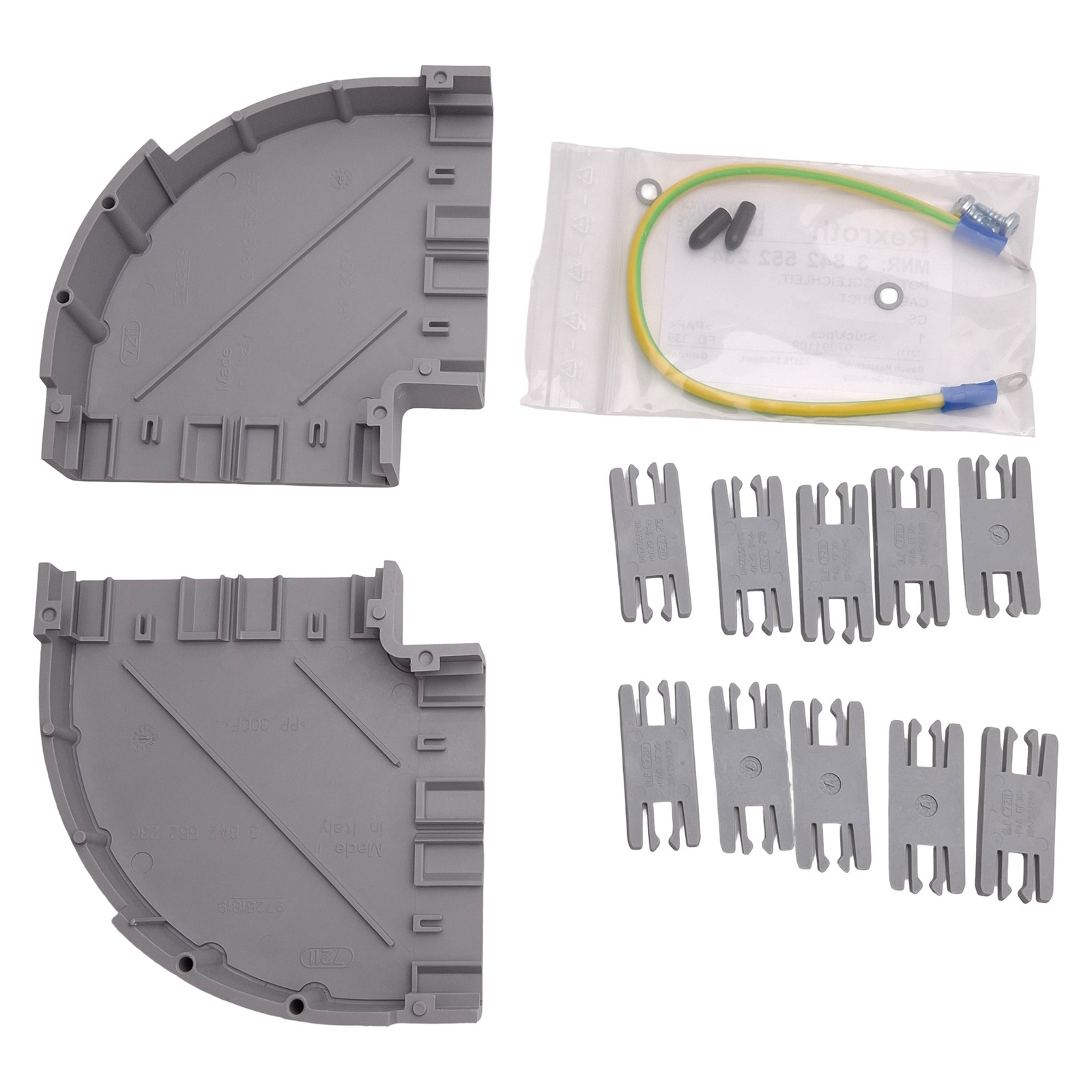 Rexroth 3842552259 Modular Cable Duct Curve, 90 Degree, HOR 80×40, VER 40×80