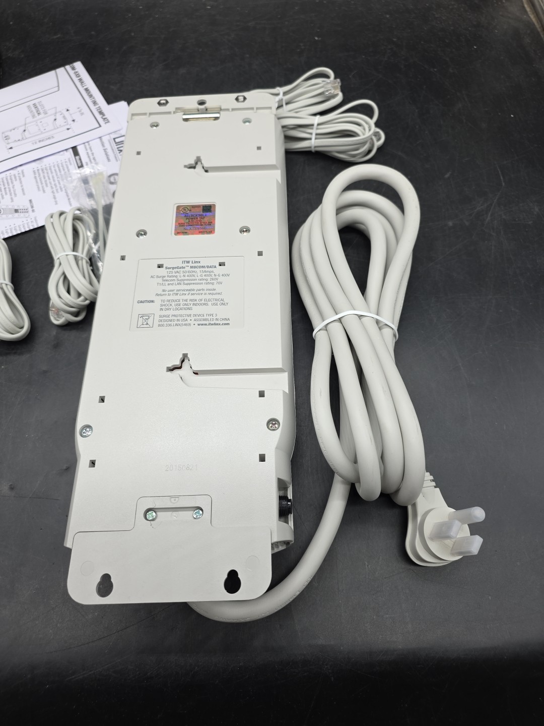 Itw Linx SurgeGate 8 Outlet AC M8com/data