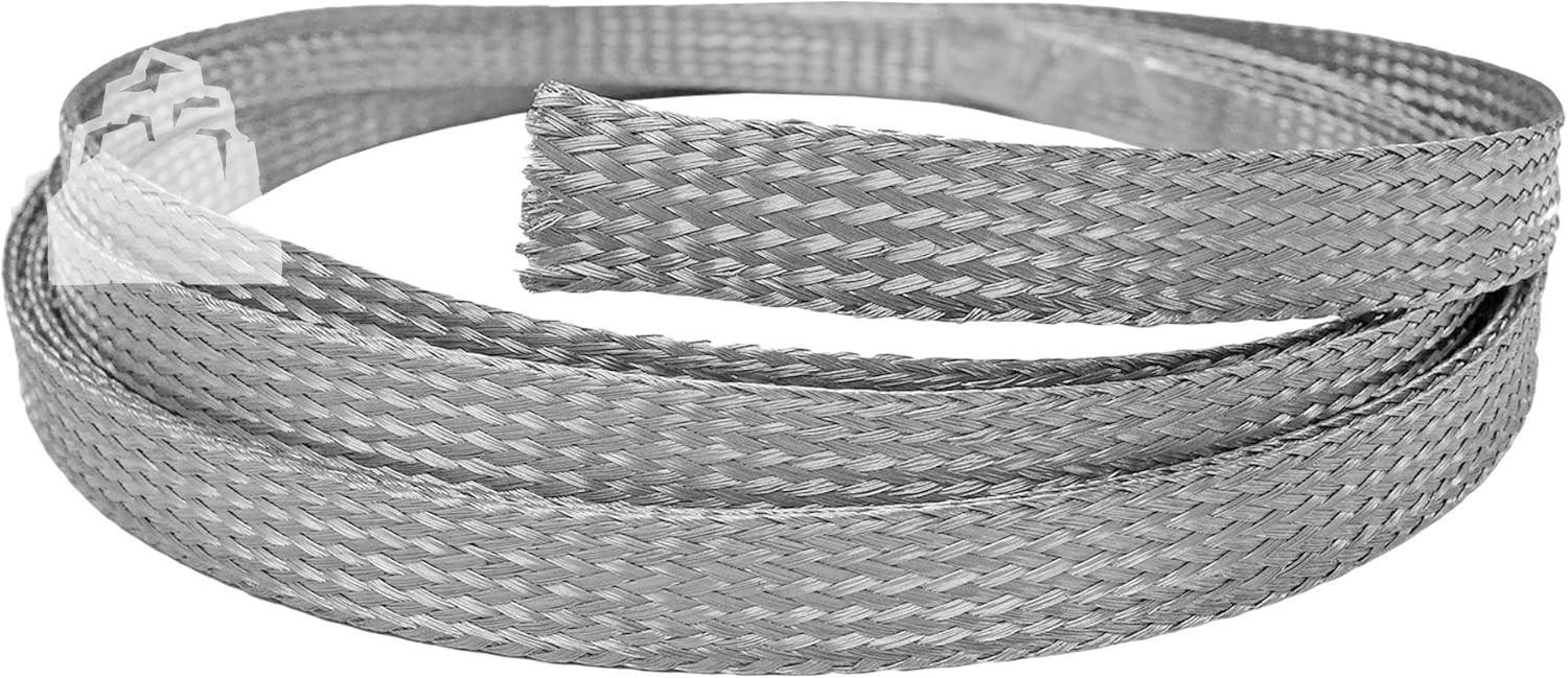 Stainless Steel Braided Sleeving 1/2″ 304SS Metal Flexible Expandable 1 Inch