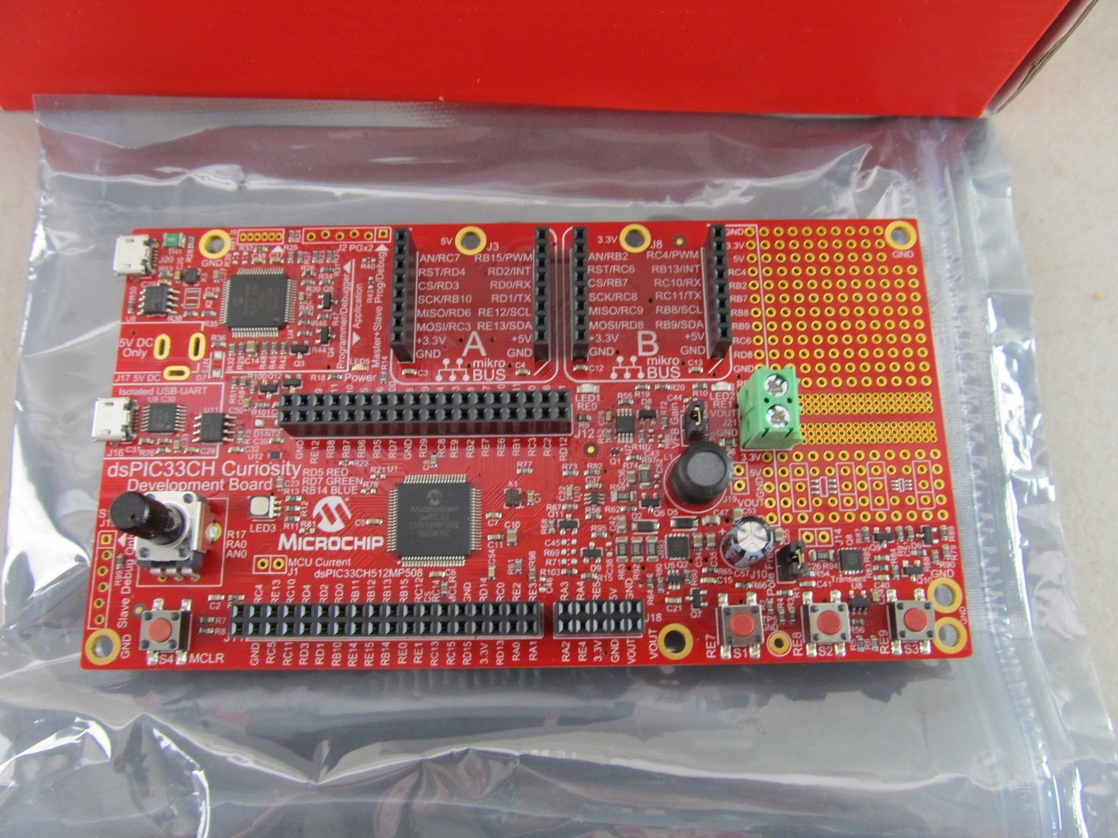 Microchip DM330028-2 dsPIC33CH Curiosity Development Board in Box