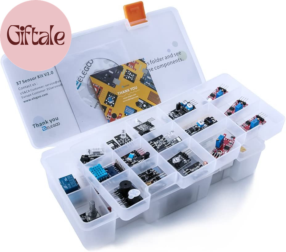 Upgraded 37 in 1 Sensor Modules Kit with Tutorial Compatible with R3 MEGA 2560 N