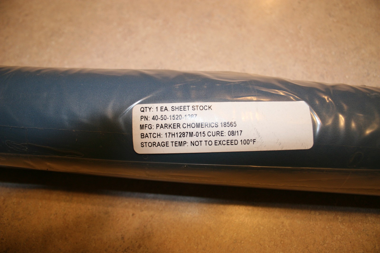 Parker Chomerics CHO-SEAL Silver Filled EMI Elastomer Gasket (40-50-1520-1287)