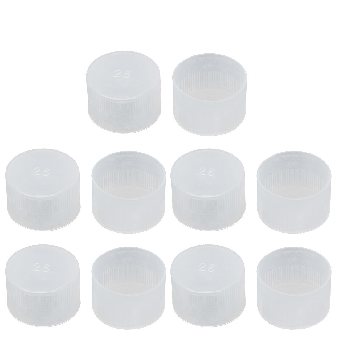 10Pcs 26mm Inner Dia PE Plastic End Cap Bolt Thread Protector Tube Cover