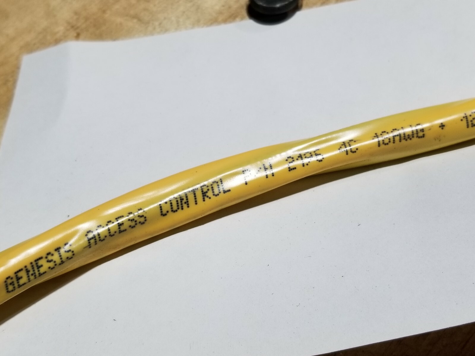 Genesis 2196 18/4C+22/3P+22/4C+22/2C Riser Access Control Cable Yellow/50ft