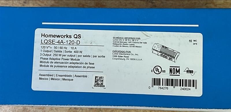 Lutron LQSE-4A-120-D Power Module