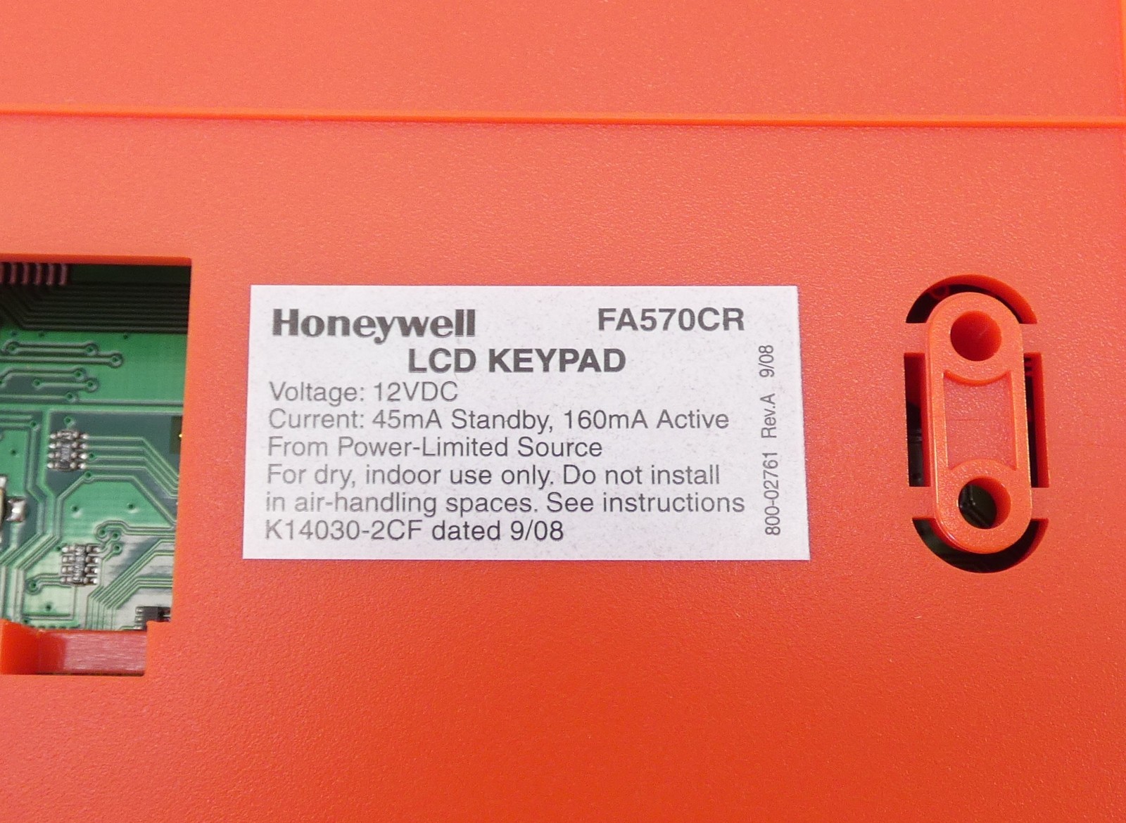 Honeywell First Alert FA570CR Fire Alarm LCD Keypad Annunciator 12VDC – NEW S…
