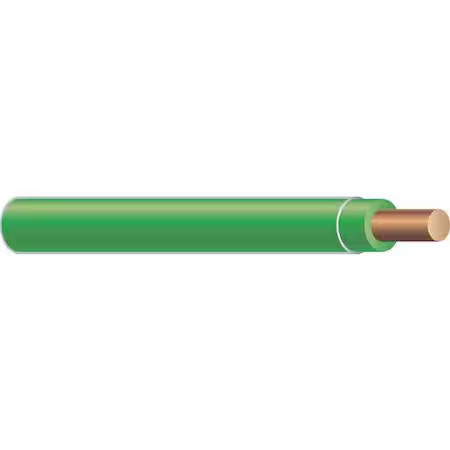Southwire 11591583 Thhn Building Wire, Copper, 12 Awg, 1C, Green, Solid, 50 Ft