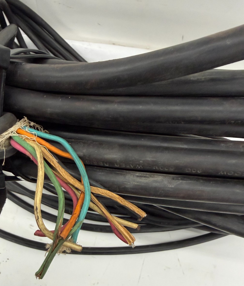 PORTABLE CORD SOOW 600V 8 CONDUCTORS 18 AWG BLACK JACKET 110FT OVERALL LG