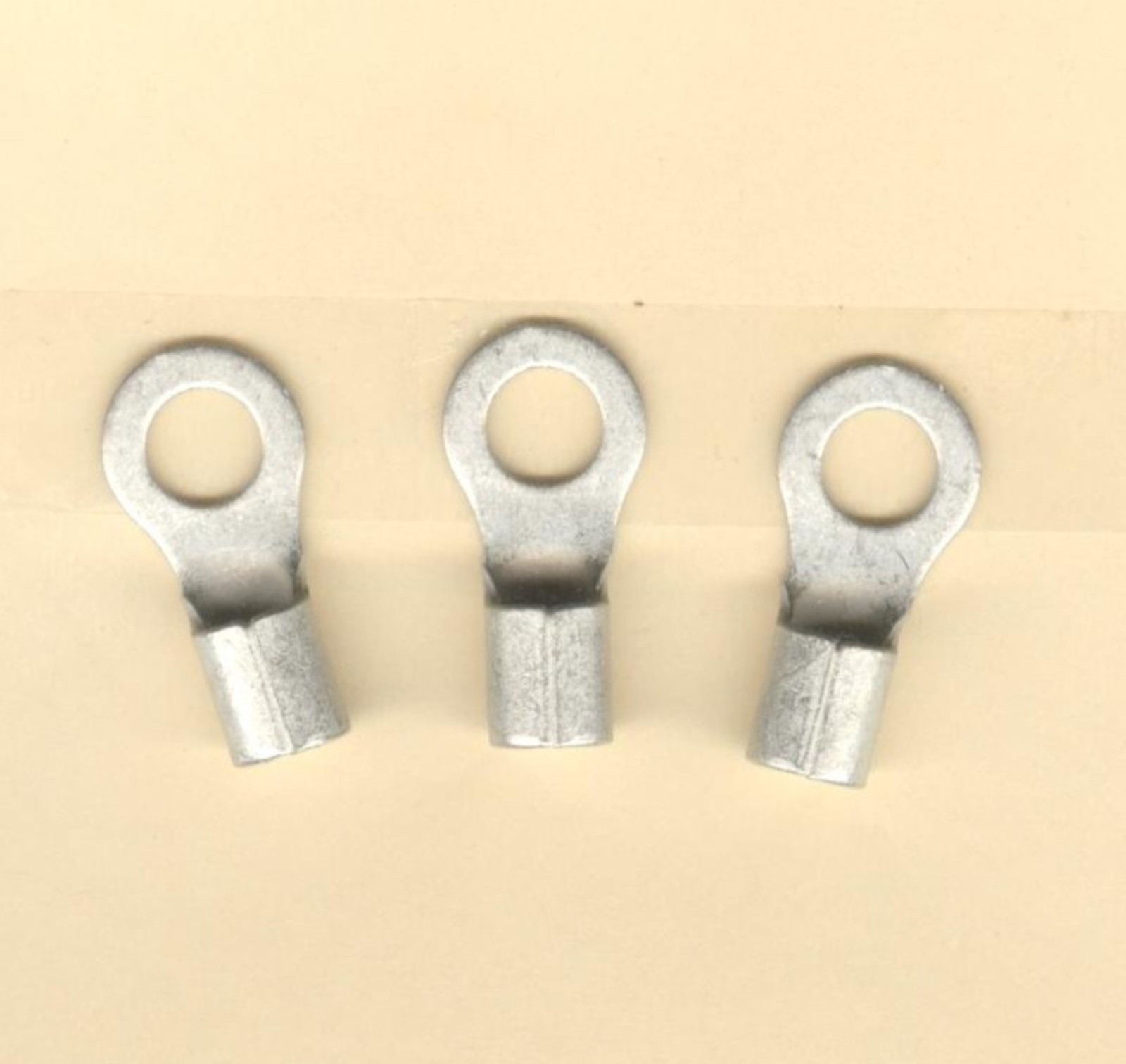 20 Bare RING Lug Brazed Barrel Terminal Connectors #8 Wire Gauge AWG 1/4″ Stud