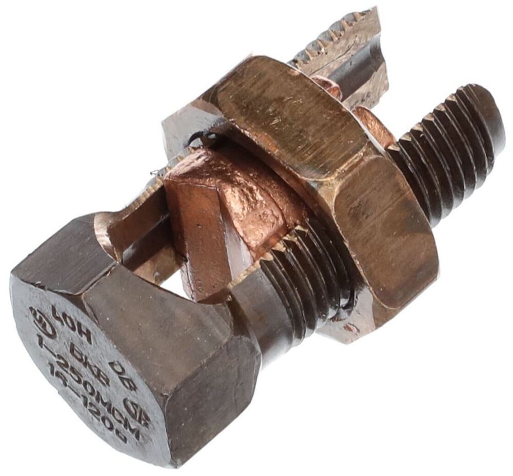 Blackburn 40H, 250 KCMIL Run/Tap, Copper Split-Bolt Connector, 1 pc