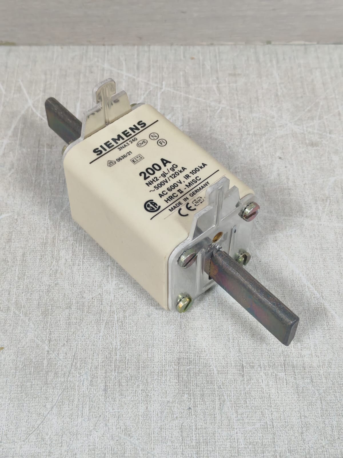 LOT 3PCS SIEMENS 3NA3240 LV-HRC-FUSE LINKS 200A