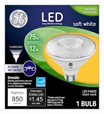 LED Flood/Security Bulb,Par30,Soft White,Short Neck,1000 Lumens,12 Watt – 38443