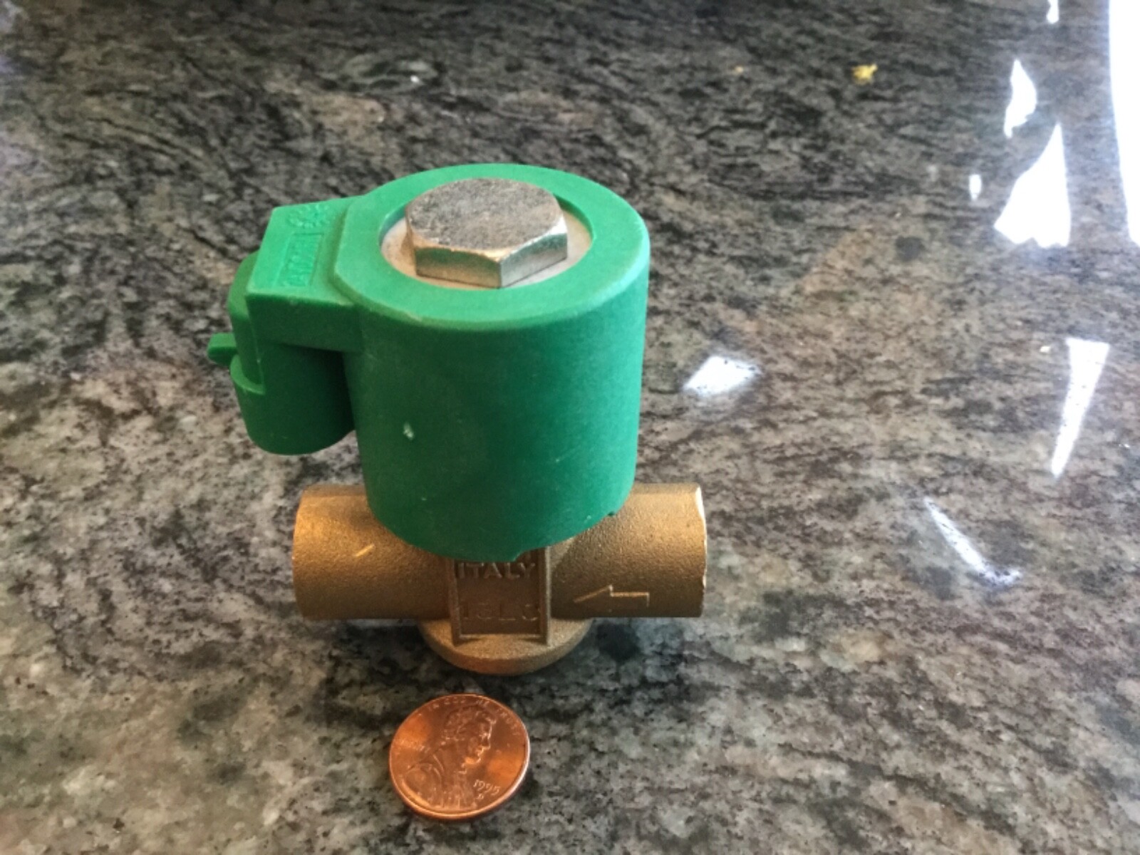 1 MTM italy 24 volt solenoid valve 1/4 NPT x 1/4 NPT brass ET98 new water