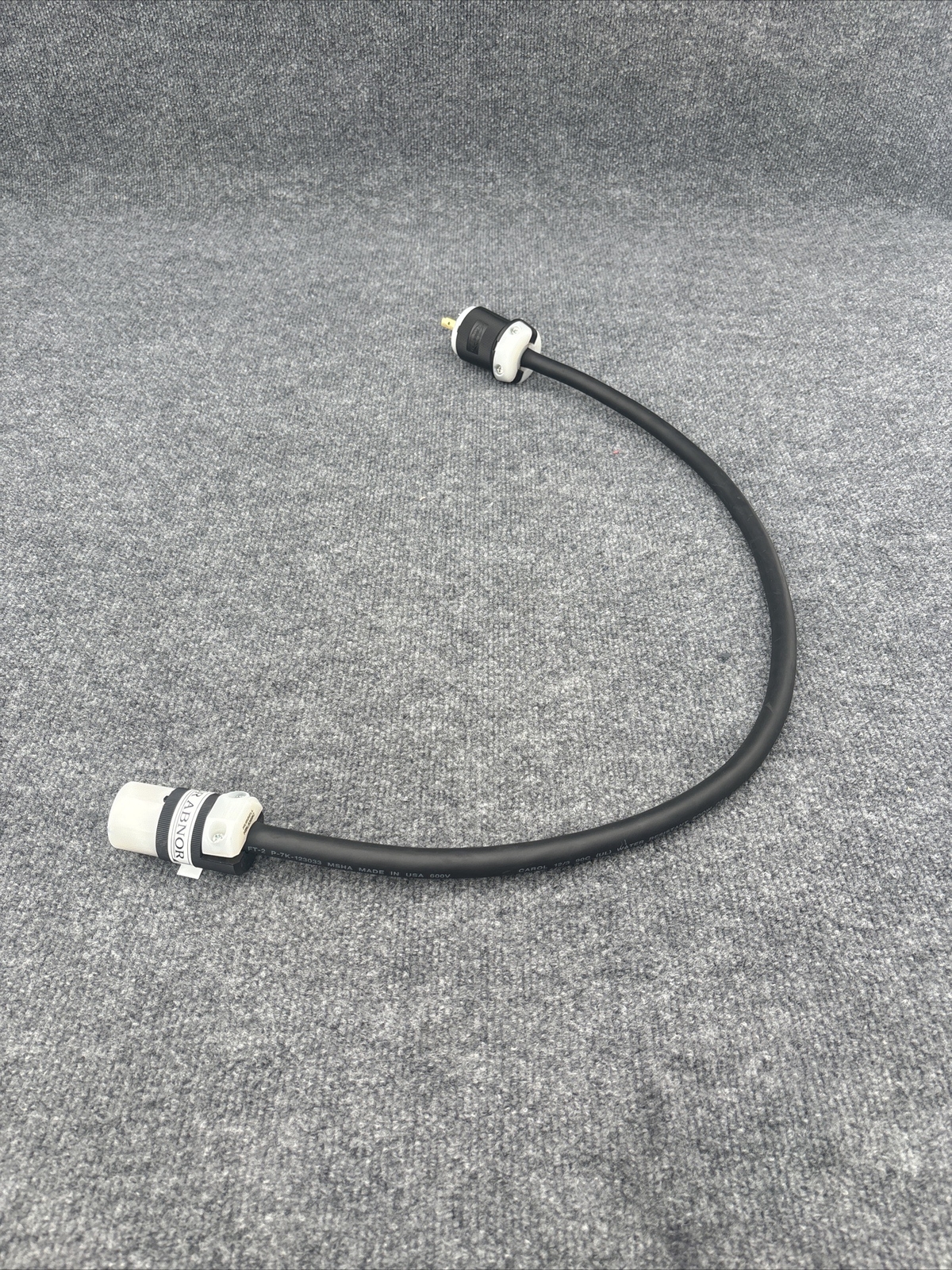 30″ Cord Set CAROL 12/3 90C SOOW cord with Hubbell HBL5369C & HBL2311 New