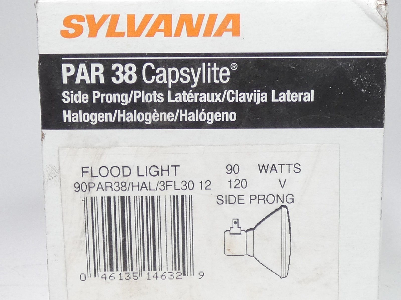 Sylvania 90PAR38/HAL/3FL30-12 PAR38 Halogen Flood Light 120V 90W – NEW Surplus!