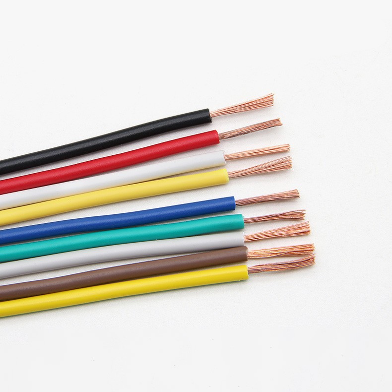 Single Core RV Flexible Wire Pure Copper Cores PVC Electrical Cable 0.3/0.5mm²