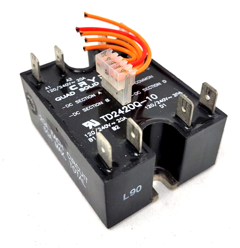 TD2420Q-10 Crydom 20A 240V Quad Solid State Relay – Next Day Option