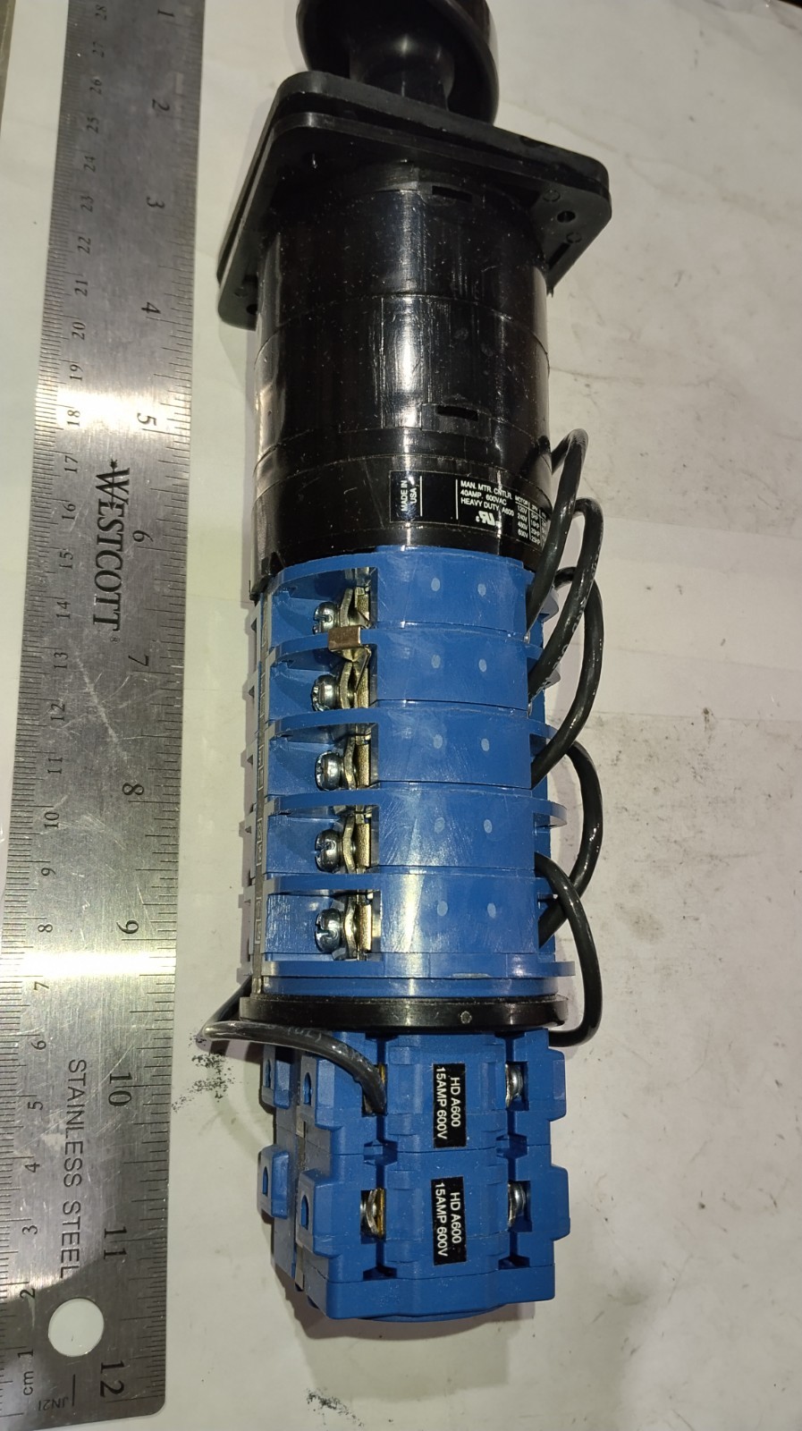 KRAUS & NAIMER C26 2AI516 L26844/004 C-143-C-125 15AMP 600V Push-Puli Selector S