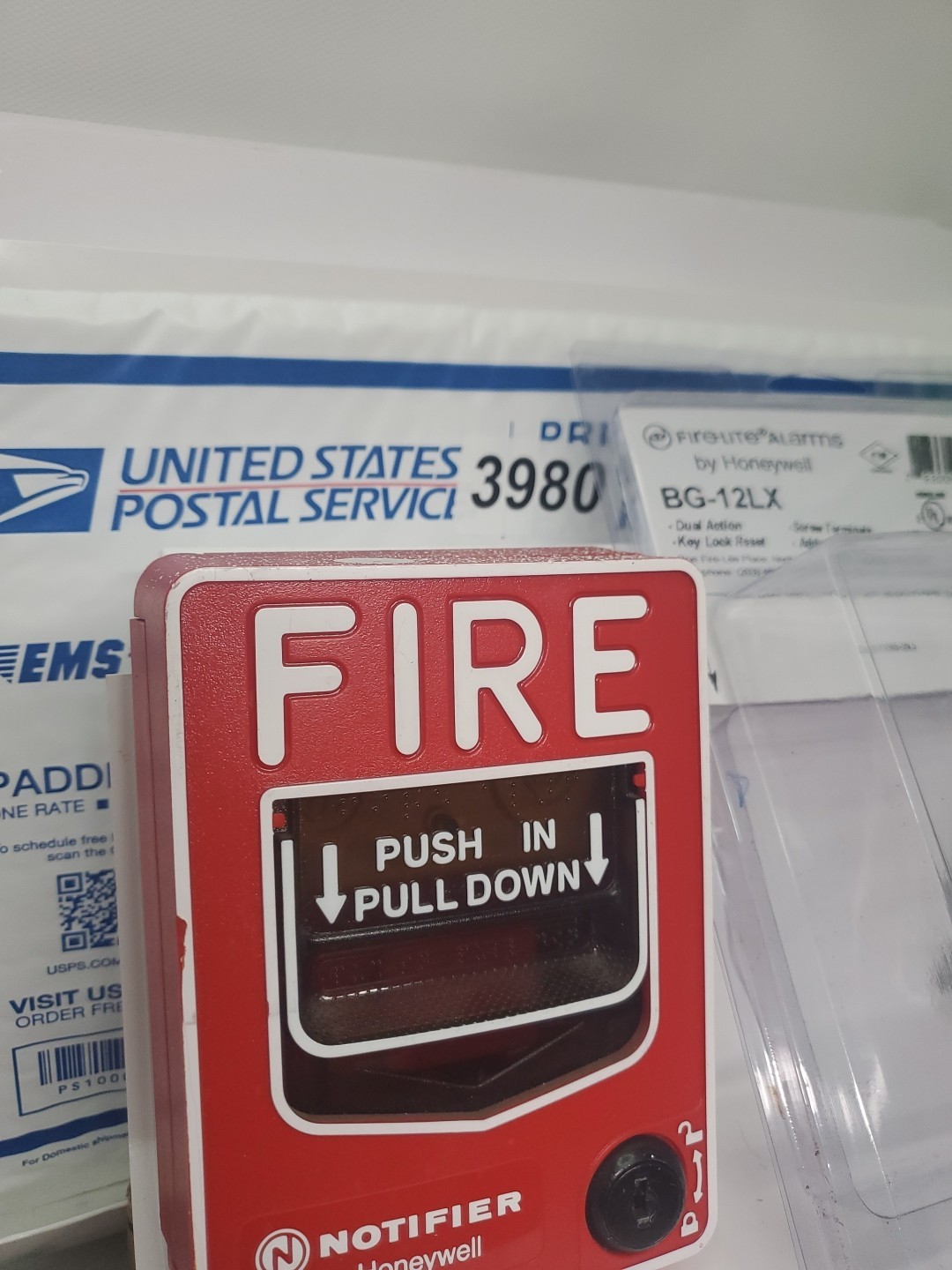 Honeywell Gamewell Red Dual Action Fire Alarm Pull Station NO KEY