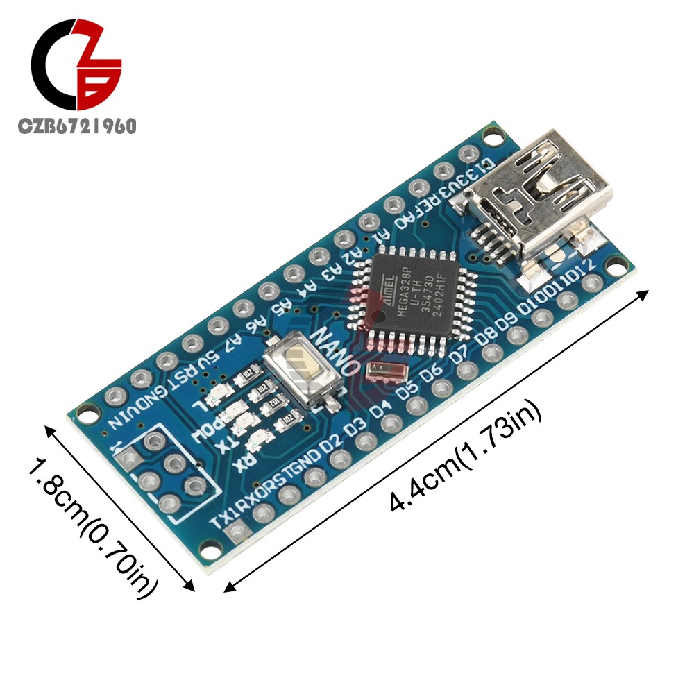 1-10pcs NANO V3.0 ATMEGA328P Micro-Controller MINI USB CH340C Board For Arduino