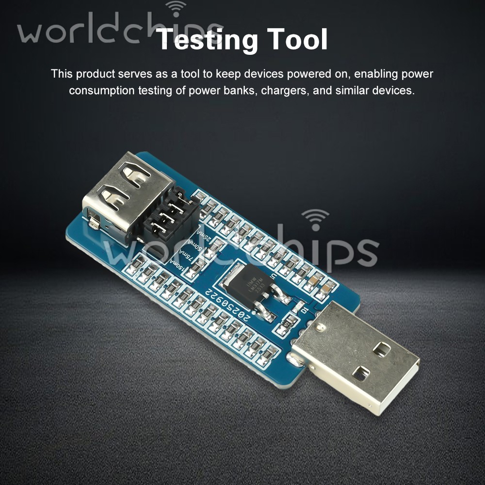 5pc USB A Power Bank Virtual Load Anti-Shutdown Module Switchable Output Current