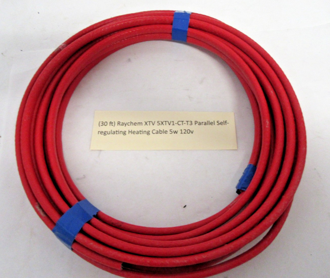 (30 ft) Raychem XTV 5XTV1-CT-T3 Parallel Self-regulating Heating Cable 5w 120v
