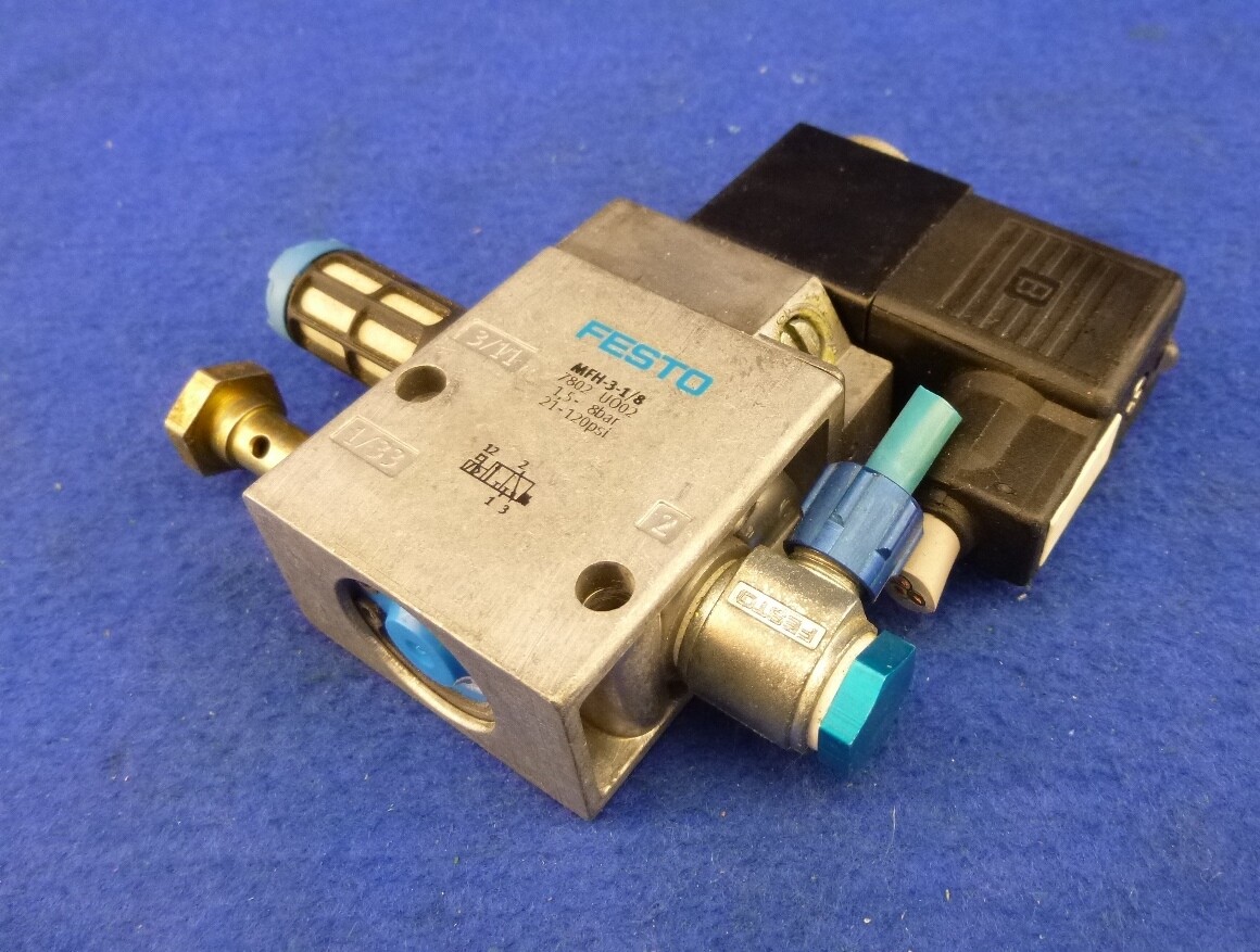 Festo Solenoid Valve / 7802 / MFH-3-1/8 / incl. Solenoid / 1.5…8bar