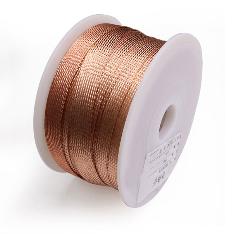 Pure Copper Expandable Metal Braided Shield Sleeving Tube Power Audio Cable Wire