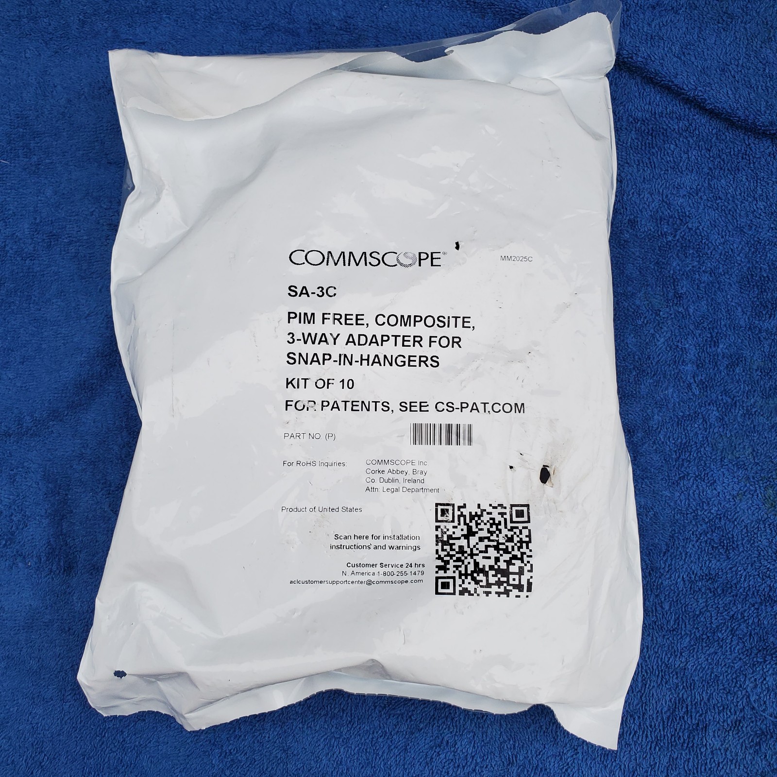 PIM Free Composite 3-Way Standoff Adapter 10pk For Snap-in Hangers NEW SA-3C
