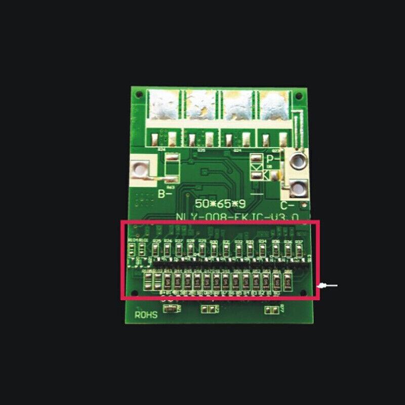 13S 48V 30A Li-ion Lithium Cells Protection Battery BMS PCB Balance Board-