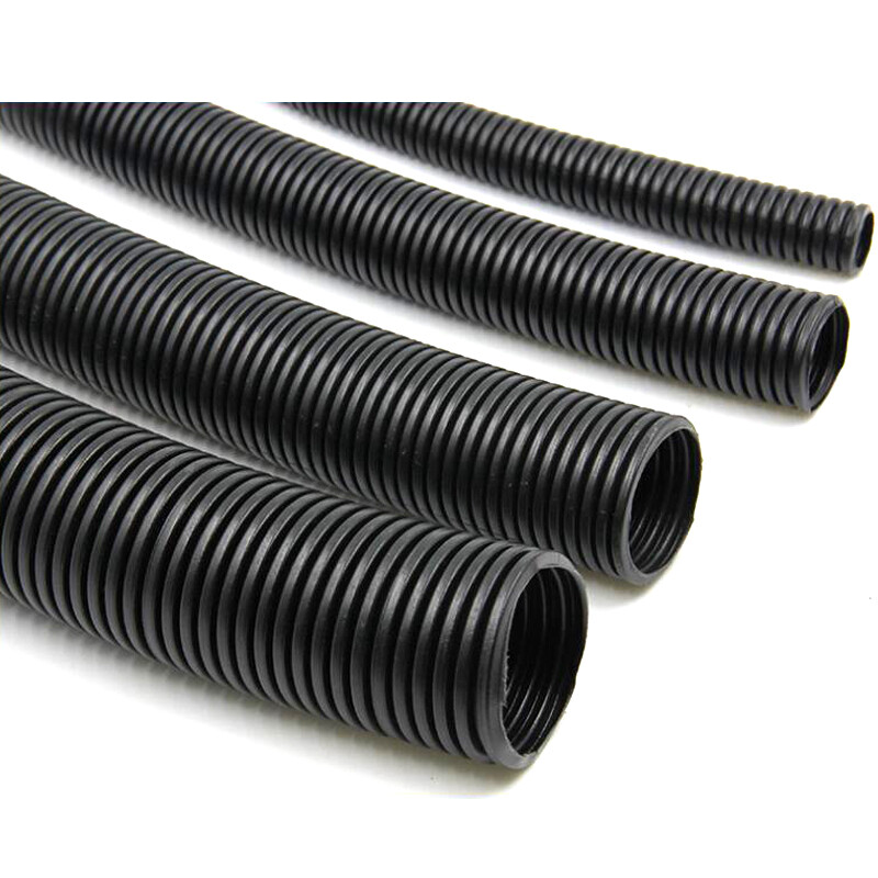 Corrugated Conduit Cable Sleeve Split Wiring Loom Insulation Flex Tubes Wrap Lot
