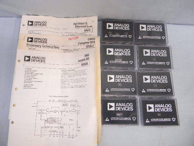 (11) Various NEW Analog Devices- CMOS DDS, A/D Converter AD9830A ADMC200 AD9850