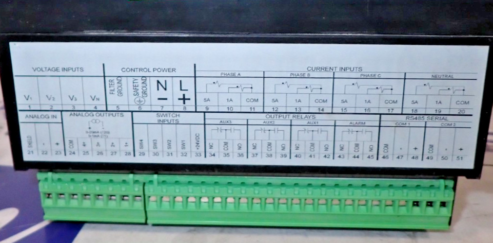 General Electric PQM II Power Quality Meter for 3 Phase System – TESTED